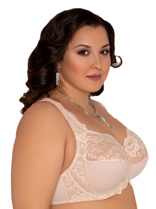 LADY LUX Бюстгальтер 296, 296 maxi, 297, 297 maxi Серебристый пион, размеры объём до 120E в Карелии