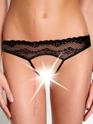 KINZI Трусы стринг жен черный INFINITY LINGERIE