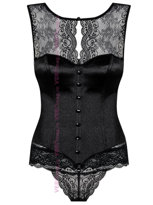 Корсет Obsessive MIAMOR corset чёрный схема