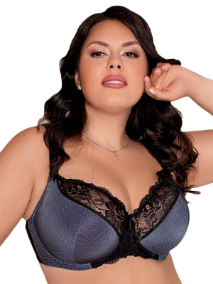 Lady Lux Бюстгальтер полупоролоновый, кружевной, Игра воображения