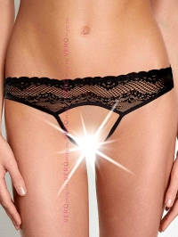 KINZI Трусы стринг жен черный INFINITY LINGERIE