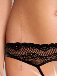 KINZI Трусы стринг жен черный INFINITY LINGERIE детали