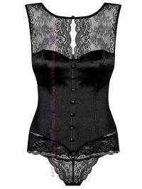 Корсет Obsessive MIAMOR corset чёрный схема